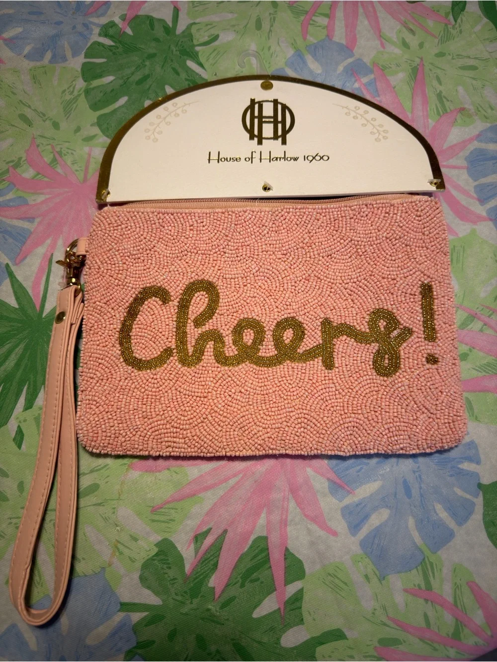 House of Harlow 1960 Pink Beaded 
